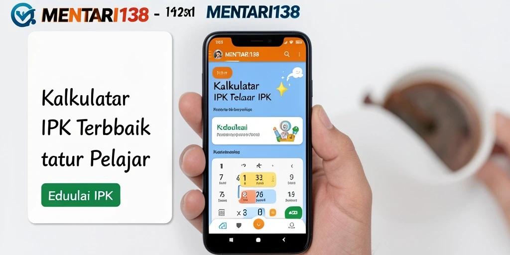Tampilan antarmuka aplikasi MENTARI138 untuk kalkulator IPK.