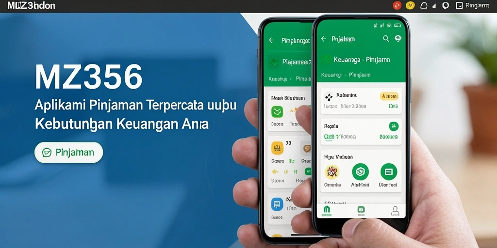 Tampilan antarmuka aplikasi MZ356 menampilkan fitur pinjaman yang intuitif dan user-friendly.